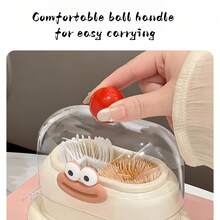 1pc Dopamine Creative Toothpick Holder, Household Desktop Organizer Toothpick/Cotton Swab Storage Container - Multicolor - View 4