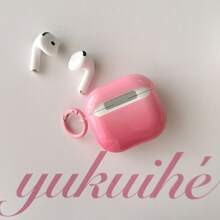 Minimalist Pink Ombre & Washed Blue Ombre Earphone Case Compatible With AirPods Pro 2, Cute Apple 4 Minimalist 3 New 1/2 Generation Earphone Case For Women - Multicolor - View 9