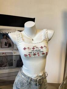 Women Tank Tops & Camis - 1164 White - View 4