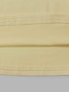 Women's Solid Color Sexy Elegant Deep V-Neck Long Flare Sleeve T-Shirt, Versatile For Spring/Summer - Light Yellow - View 7