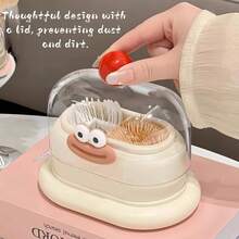 1pc Dopamine Creative Toothpick Holder, Household Desktop Organizer Toothpick/Cotton Swab Storage Container - Multicolor - View 2