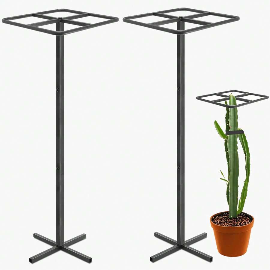 2pc Heavy-Duty Dragon Fruit Stand - Ultra-High 61 Inches, Easy To Assemble, Metal Sturdy Base For Vertical Gardening And Climbing Vines, Tomatoes, Dragon Fruit, Beans, Roses - Outdoor/Indoor Use - 2 cái - Xem 1