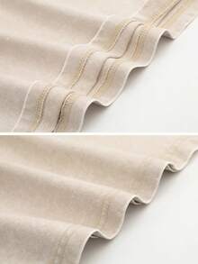 Vintage Washed T-Shirt | 100% Cotton Oversized Basic Tee | Retro Streetwear - Apricot - View 6