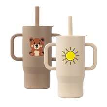 1pc 180ml/5oz Anti-Choke Straw Cup, Silicone Baby Training Cup For 6 Months - 3 Years Old, Leak-Proof Anti-Fall Anti-Slip Dual Handles, Soft Straw Lid, 360° Drinking, Growth Training Water Cup - Multicolor - View 40