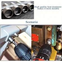 23 piezas Juego de llaves de tuerca y brocas, vástago hexagonal de 1/4", Sockets de tuerca de acero CRV de 5-13mm, adecuado para herramientas eléctricas - Multicolor - Ver 5