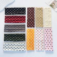 Women Bandana Women's Polka Dot Printed Soft Non-Slip Headbands, Elastic Yoga Sports Hair Accessories, Versatile For Daily Wear And Various Occasions Hair Bands, Hairband Fall Winter For Vacation Outfits Woman Elegant Scarf - 粉色 - 查看 3