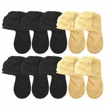 5 pares de calcetines transparentes, ligeros, cómodos y transpirables de malla de encaje de verano para mujer - Multicolor - Ver 16