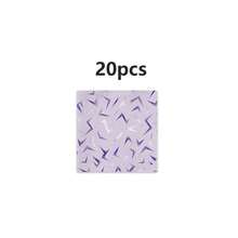 10/20/50/80pcs,Kpop Lavender Purple Lightning Happy Birthday Disposable Tableware, Purple Laser Energy Pattern Geometric Thunder Print 7inch & 9inch Paper Plates,Cups And Napkins For Purple Theme Birthday Party Supplies - Multicolor - View 8