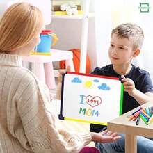 SCRIBBLEDO Colored Frame Magnetic Dry Erase White Board 9 X 12 WHITEBOARDHappy And Playful Games For Children, Essential For Children - White - View 3