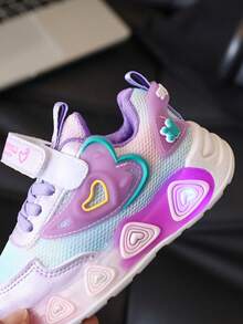 1双儿童卡通发光鞋，时尚男童运动鞋，发光休闲跑步鞋，适合所有季节 - 紫色 - 查看 9