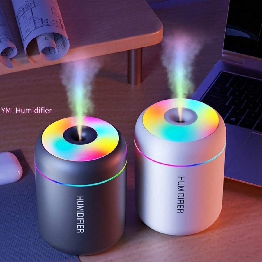 1个USB便携式车载香薰加湿器 | 变色夜灯、冷雾功能、促进植物健康、塑料材质 - 为您的房间带来清新净化的舒缓氛围 - A - 查看 1