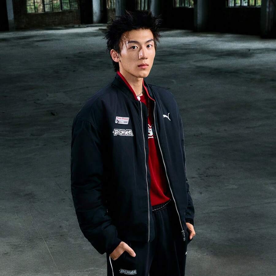 Puma 男女通用春节棒球领薄款羽绒服 - 黑色 - 查看 1