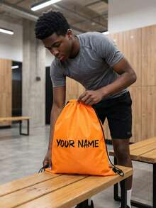 Customizable Drawstring Backpack, Personalized Bag With Your Logo, Wholesale Customized Drawstring Backpack, Customizable Reusable Handled Gift Bag, Size 40x30cm, Large Capacity Bag, Waterproof, Student Backpack, Tote Bag, Cosmetic Bag, Travel Bag, Suitable For Travel, Fitness And Daily Use - Multicolor - View 8