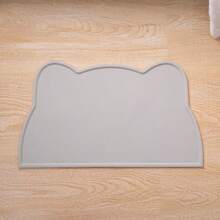 1pc Cat/Dog Silicone Feeding Mat, Cat Shaped, Easy To Clean, Spill-Proof, Waterproof, Non-Slip, With Raised Edges To Protect Floors - Multicolor - View 8