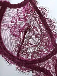 3pcs Wireless Lace Sexy Underwire Bra, Featuring Natural Comfort And Authentic Bust Shape - Multicolor - View 5