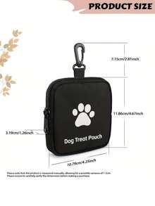This Portable Pet Treat Bag For Puppies And Kittens Features A Zipper Closure And Is Perfect For Outdoor Activities And Dog Walks. Available In A Variety Of Colors (Black, Red, Purple, Blue), It's Ideal For Dog Owners And Trainers As A Travel Pet Treat Container. - Multicolor - View 10