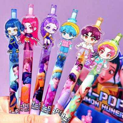2/3/4/5/6pcs KPOP Ballpoint Pen Set, Push-Button Plastic Pens, DIY Ballpoint Pens, Office & School Supplies, Suitable For Valentine's Day, Mother's Day, Nurse's Day, Thanksgiving, Back To School, Creative Gifts For Daughters And Mothers, Wedding Party Signing Pens, Fine Writing Tools