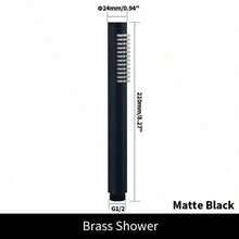 High Pressure Handheld Shower Head Set - Wall-Mounted, Round Design, Enhancing Home And Hotel Bathing Experience, Includes Manual, Bathroom Accessories - Multicolor - View 10