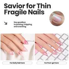 Beetles Glitter Nail Polish Set, 6 Colors Pink Nail Polish Kit Shimmer Gold Nude Jelly Pink Reverie Quick Dry Fingernail Polish Gifts For Women Salon DIY Manicure Kit - ColorP - 查看 5
