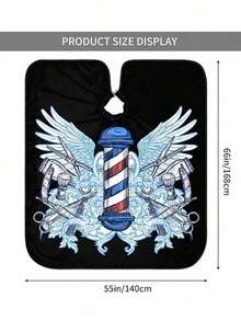 2/3pcs Haircutting Tools Set: Neck Paper, Hair Brush, Haircutting Cape, Salon Haircutting Gown, Adjustable Haircutting Apron, Professional Salon Haircutting Smock - Multicolor - View 8