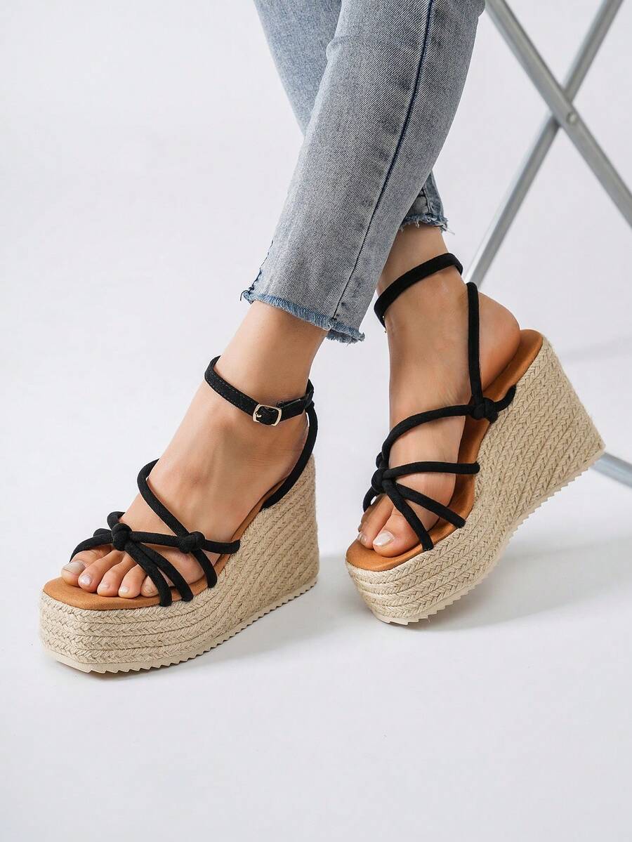 Women Platforms & Wedge Sandals - MT129BLACK - 查看 1