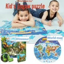 PurpleFox Dinosaur & World Map Floor Puzzle, Educational Toy For Children 3+ Years Old, 3-6 Years, 8-10 Years, Unisex, Christmas Gift - Jisgaw - View 3