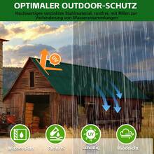 Profile Sheet Metal, Trapezoidal Sheet Metal, 24-Piece Set 115*45 Cm (12.42 M²) Weatherproof, Rust-Resistant, Galvanized Corrugated Sheet Metal Roofing Panels, Steel Sheet Roofing Panels, 12.42 M² - Green - View 6
