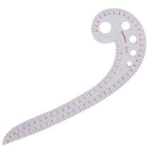11.8" Long Comma Shaped Plastic Transparent French Curve Ruler Spline Design Clothing Sewing Tool - Multicolor - View 12