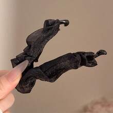 Large Size Pleated Mesh Solid Color Hair Claw Clip, Strong Grip, Suitable For Women With Thick Hair, Versatile For Daily Commute And Outings - Multicolor - View 4