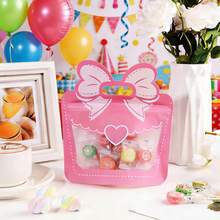 10-Piece Bow-Tied Gift Bags With Handles And Closures Creative Gift Packaging For Candies, Cookies, Snacks, And Birthday Parties