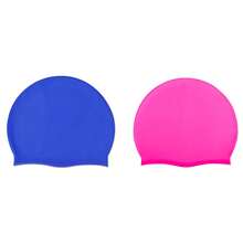 1个/2个装硅胶泳帽，纯色高弹透气泳帽，防水防滑，适合成年男女使用 - 彩色 - 查看 18