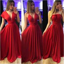 Party Dress Wedding Bridesmaid Graduation Multiforms - Red - View 1
