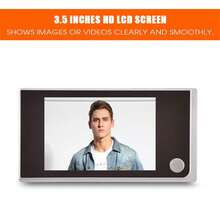 Peephole Viewer Doorbell Mini HD Smart Security Camera 3.5 Inches Indoor LCD Screen - B08KXXJDFV - View 2