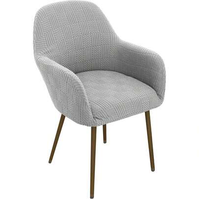 1PC Striped Stretch Chair Covers, Universal Oversized Dining Chair Slipcovers With Non-Slip Design, Easy To Install Furniture Protectors, Ideal For Cafe, Living Room & Kitchen