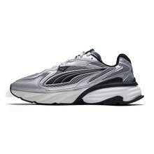 Puma 男女通用银色休闲鞋 Fade Nitro LS，舒适轻便缓震回弹简约户外日常运动经典复古休闲鞋 406203-04 - 銀灰色/黑色 - 查看 1
