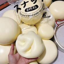 超大号牛奶面包玩具，柔软逼真，回弹缓慢，可缓解压力，挤压放松。适合作为新年礼物、节日礼物、生日礼物、情人节礼物、新年派对奖品、斋月礼物以及家居桌面玩具。 - 彩色 - 查看 5