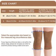 1 đôi ống giữ ấm đầu gối, ống nén khớp gối co giãn, giữ ấm và quấn đầu gối, thích hợp cho nam và nữ khi chơi thể thao ngoài trời và sinh hoạt hàng ngày. - màu nâu - Xem 7