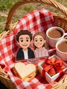 1pc Personalized Standee,Custom Photo Filter Style Acrylic Standee,Cute Desktop Ornament,Unique Keepsake Gift For Couples, Friends, Family, Pet Lovers, Perfect For Birthday,Valentine's Day, And Special Occasions - Multicolor 6 - View 4