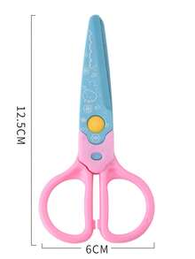 ‌1 Piece Of Plastic Lace Scissors Cute Color Matching Student Manual Paper Cuttings Tool Detachable Design Easy To Replace The Blade Lace Scissors - Multicolor - View 11