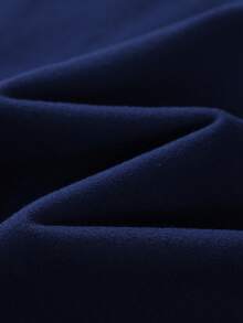 Cartoon Print Round Neck T-Shirt For Teenage Boys, Soft And Casual Summer Top, Suitable For Teenage Boys To Wear, Comfortable And Fashionable - Navy Blue - View 6