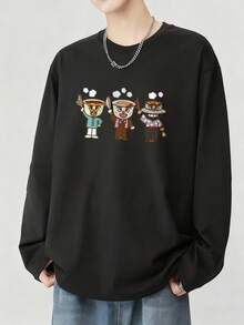 Men T-Shirts - 黑色 - 查看 1