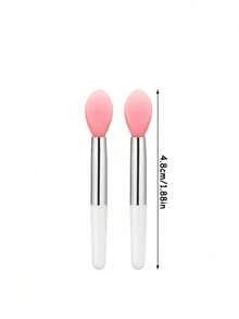 6件套硅胶唇刷和眉刷套装。采用硅胶刷头，适用于唇膏、面膜和精油。专为女性设计，易于清洁；包含一个方便携带的硅胶刮勺和一个迷你唇膜刷，适用于唇膏和润唇膏；还包含一个可重复使用的硅胶唇部去角质工具。 - 彩色 - 查看 7