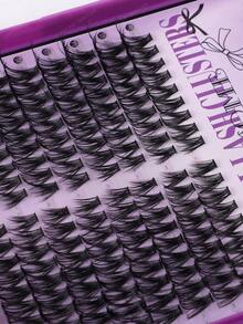 608/544/528根装自然柔软卷翘睫毛嫁接套装。每根睫毛长度10-14毫米，混合0.07毫米C/D卷度，超轻防水貂毛。3D自然效果，单根嫁接。分段式睫毛嫁接套装，包含美妆工具：睫毛胶、定型液、睫毛镊子和睫毛刷。适用于居家、旅行、日常通勤、婚礼、派对、节日、母亲节等场合。母亲节送给女孩和女士的理想礼物。 - 紫羅蘭色 - 查看 6