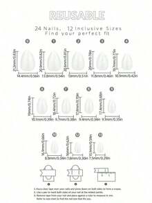 24pcs Nails Press On White Polka Dots False Nails Short Fake Nails Almond Shape Press On Nails Manicure Set Includes 1sheet Adhesive Tabs & 1pc Mini File Perfect For Everyday Wear, Elegant & Fashion Fairy Accessories, Nails Press On, Christmas & New Year Nails, For Holiday, Christmas Decoration Nails - Nhiều màu 4 - Xem 4