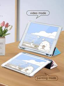 Travel IPad Case,Compatible With IPad 9.7/10.2/10.5/10.9/12.9/Pro 11, 10th Gen,Compatible With Samsung Galaxy Tab S6 Lite 10.4 Inch,Compatible With Kindle Paperwhite 12th Gen 2024,Kindle (11th Generation) 2022 Release,Soft Anti-Fall Protection,Smart Stand/Automatic Wake Up/Sleep - Multicolor - View 7