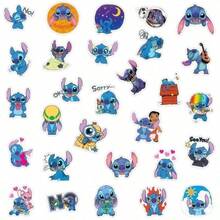 50/100/150pcs Stitch Stickers, Phone Case Stickers, Waterproof Stitch Stickers, Office Supplies, School Supplies, X, DIY Stickers, Decorative Stickers, Cartoon Stickers, Anime Theme Stickers, Suitable For Phones And Suitcases, Also Suitable For Notebooks, Water Bottles And Guitars, Suitable For Laptops, Suitcases, Phones And Water Bottles - Blue - View 6