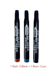 Bộ 3/5/10 bút dạ vĩnh cửu gốc dầu, màu đen, chống thấm nước, đầu bút rộng, khô nhanh, chống phai màu, bút đánh dấu chống thấm nước, bút viết nhãn. - Nhiều màu - Xem 12