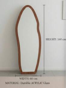 Espejo de Body entero vintage francés, montado en la pared o de pie, ligero y lujoso para el dormitorio, la residencia estudiantil, diseño compacto - Multicolor - Ver 6