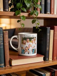 1Pc Personalized Photo Mug – Custom Picture Coffee Cup, High-Quality Print, Everyday Use Ceramic Mug, Thoughtful Gift From Daughter To Dad, Perfect For Birthdays, Father's Day & Daily Coffee Moments - Multicolor - View 3