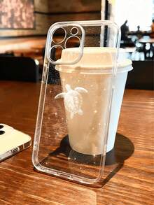 Highly Transparent Full Screen White Starry Sky Sea Turtle Painted Anti-Drop Clear Phone Case, Compatible With IPhone 7P, XR, 11, 12, 13, 14, 15, 16 Pro Max, 17 Pro Max, 17 Pro, Air 17, S22, S23, S24, S25 Ultra, A13, A14, A15, A16, A53, A54, A55 And More - Multicolor - View 2
